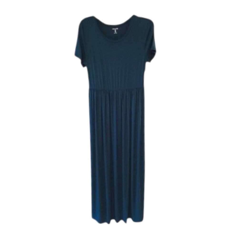 Teal T-shirt Look Maxi Dress